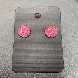 Faux druzy earrings